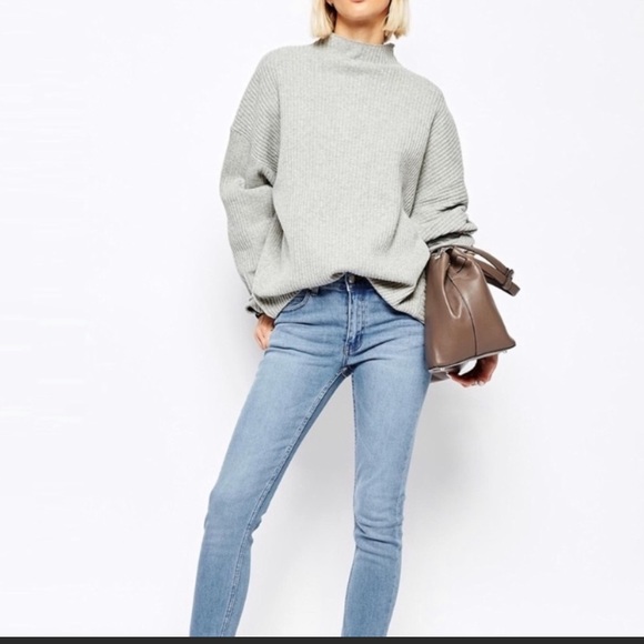 Cheap Monday grey Rival sweater revolve xsmall ribbed - Picture 2 of 11